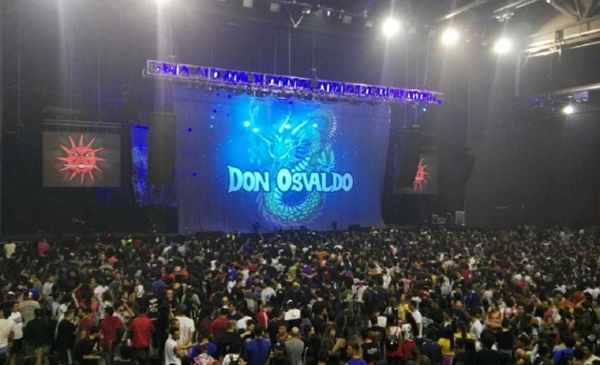 
    El Arena Maipú, en la previa del show de Don Osvaldo.
   