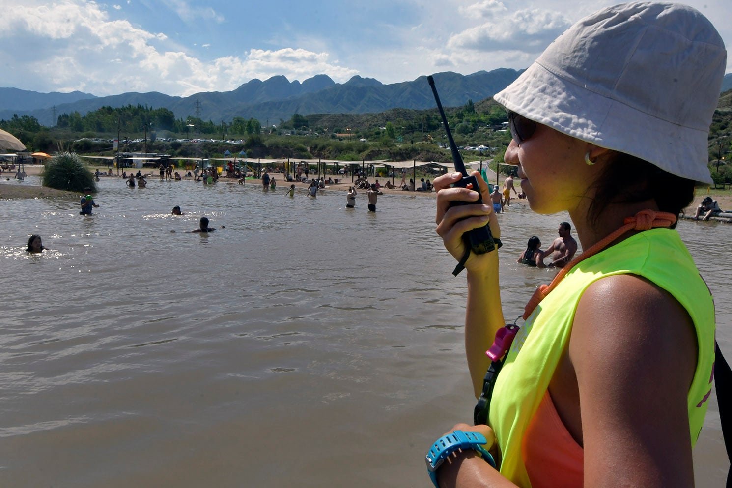 Guardavida de Luján Playa. Foto: Los Andes