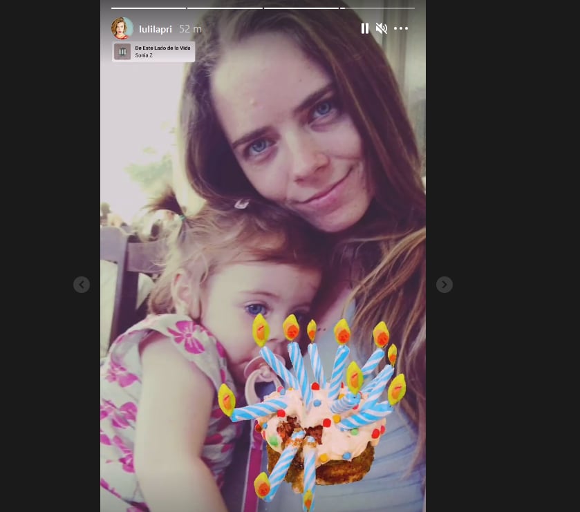 Historia de Instagram de Laura Laprida sobre su hermana fallecida