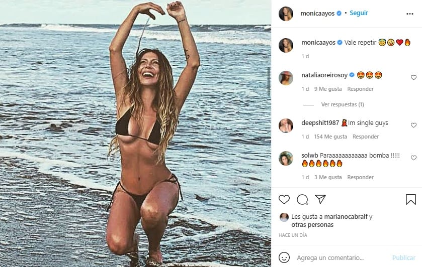 Mónica Ayos lució una bikini diminuta que enamoró a todos