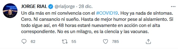 Jorge Rial y sus comentarios sobre covid