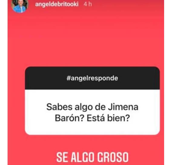 El mensaje de Ángel de Brito sobre Jimena Barón