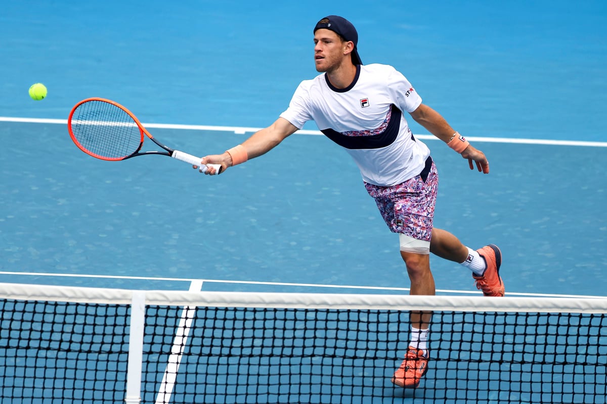 Diego Schwartzman quedó eliminado en el Abierto de Australia (EFE)