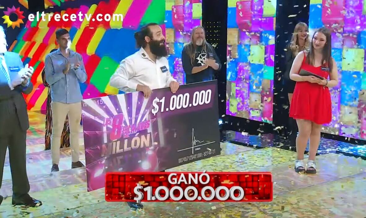 El argentino que se hizo millonario en “Los 8 escalones” gracias a Los Simpson. Foto: captura YouTube.