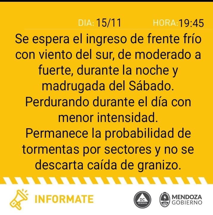 Alerta amarilla de DF