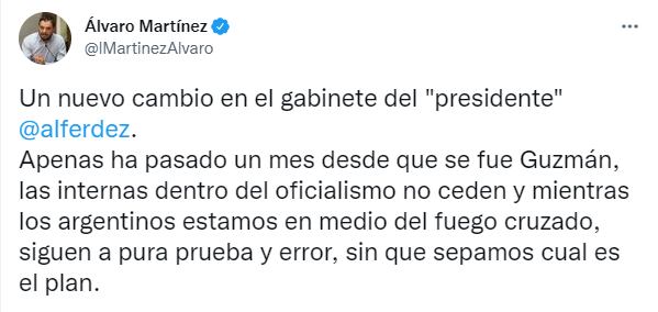 El diputado nacional del Pro criticó los nuevos cambios.