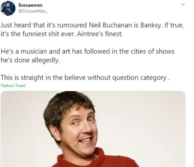 La teoría sobre la identidad de Banksy que apunta a Neil Buchanan