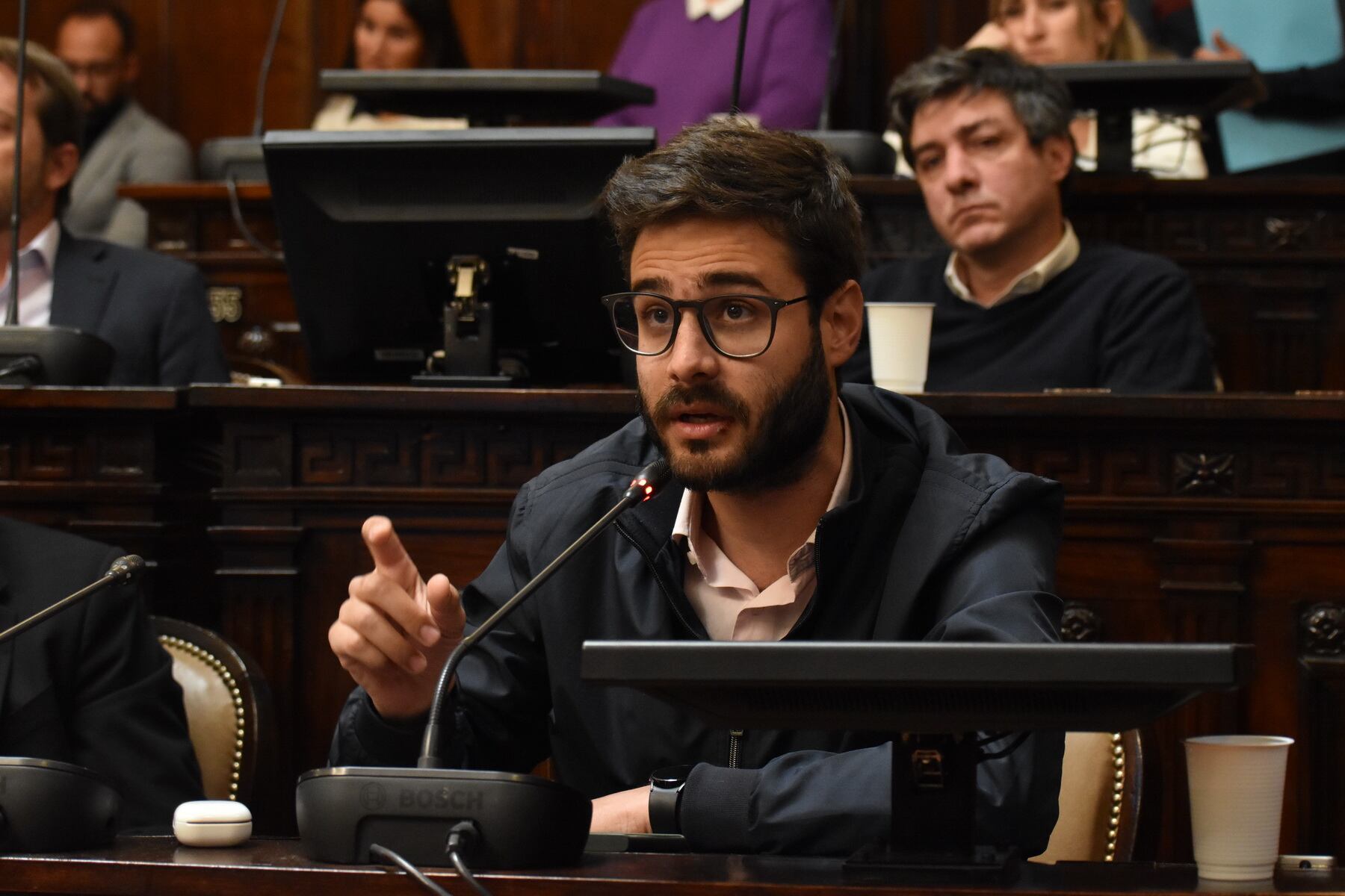 Emanuel Fugazzotto. Partido Verde. Prensa Diputados.