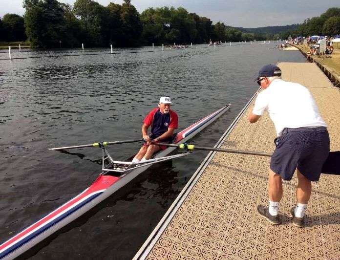 
    El remero "mendocino" Federico Kahr, en ocasión de la Henley Royal Regatta, donde compite junto a los mejores del mundo en la categoría de másters.
   