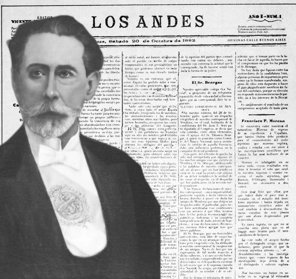 Muchas declaraciones de José Néstor Lencinas eran publicadas en Los Andes. 