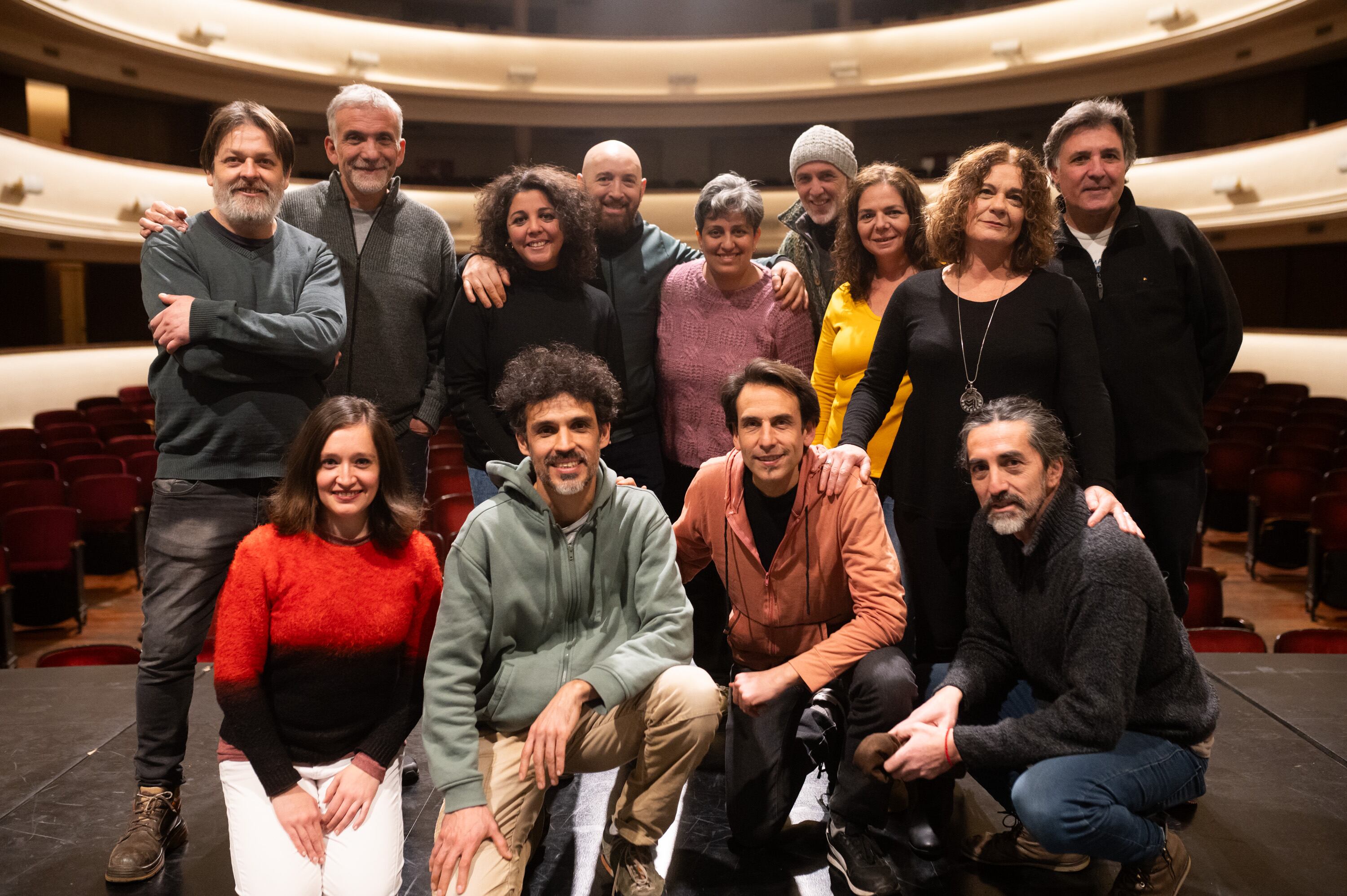 El equipo seleccionado mendocino seleccionado por el teatro Nacional Cervantes.