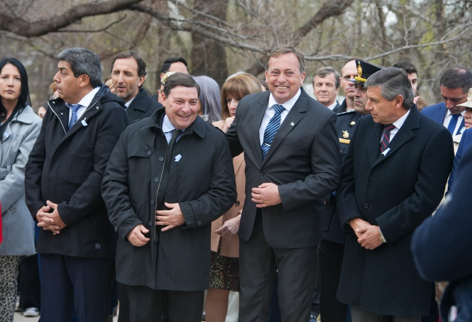 Omar Parisi y Martín Aveiro en Tunuyán. Foto: Prensa PJ