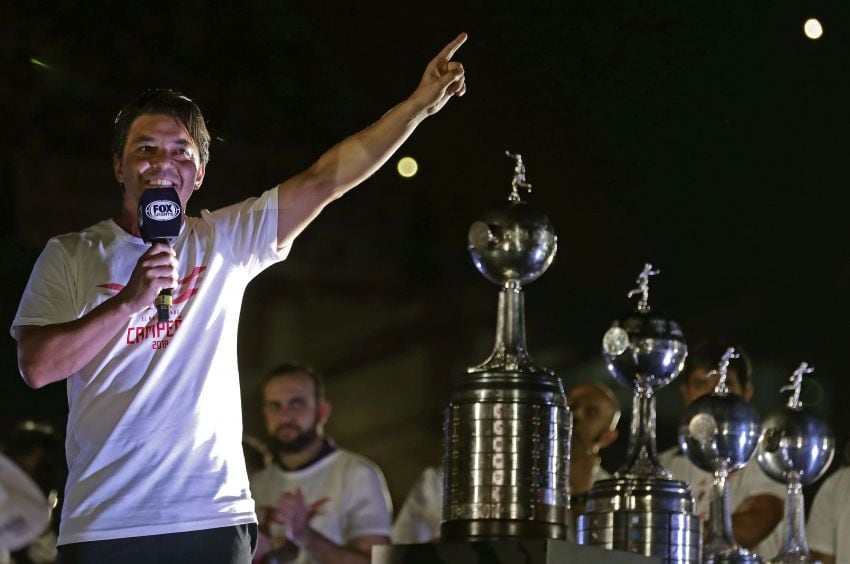 
Gallardo es el DT más ganador de la historia de River. | AFP
   