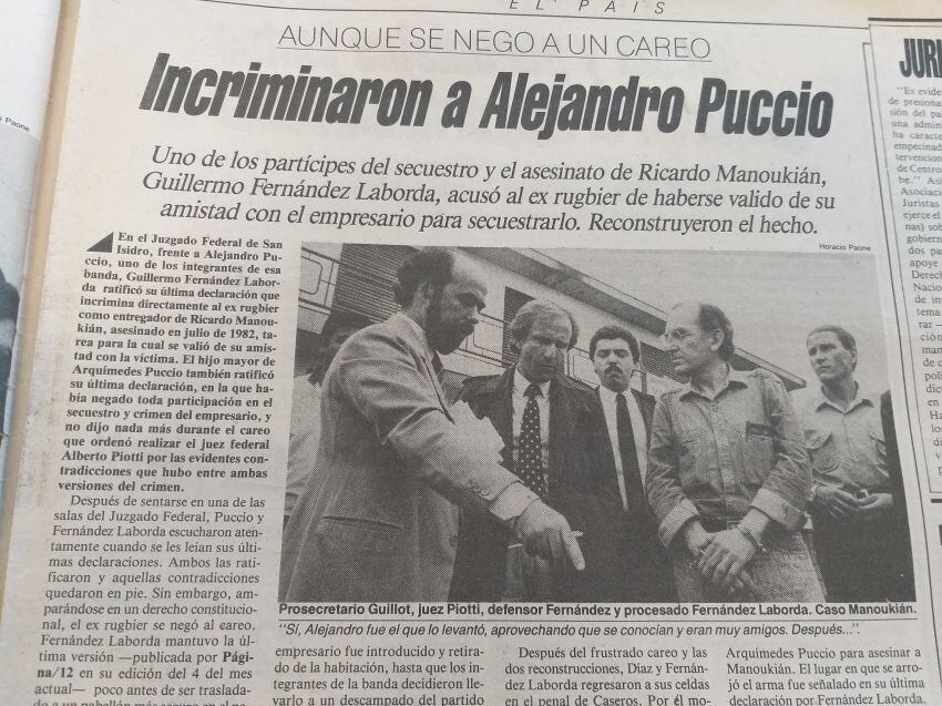 
Publicación del 24 de febrero de 1988 en el diario Página 12
