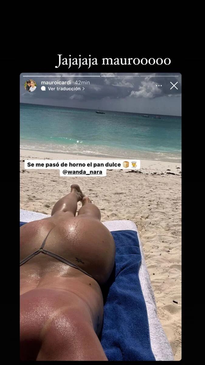 Wanda Nara y su foto hot al sol