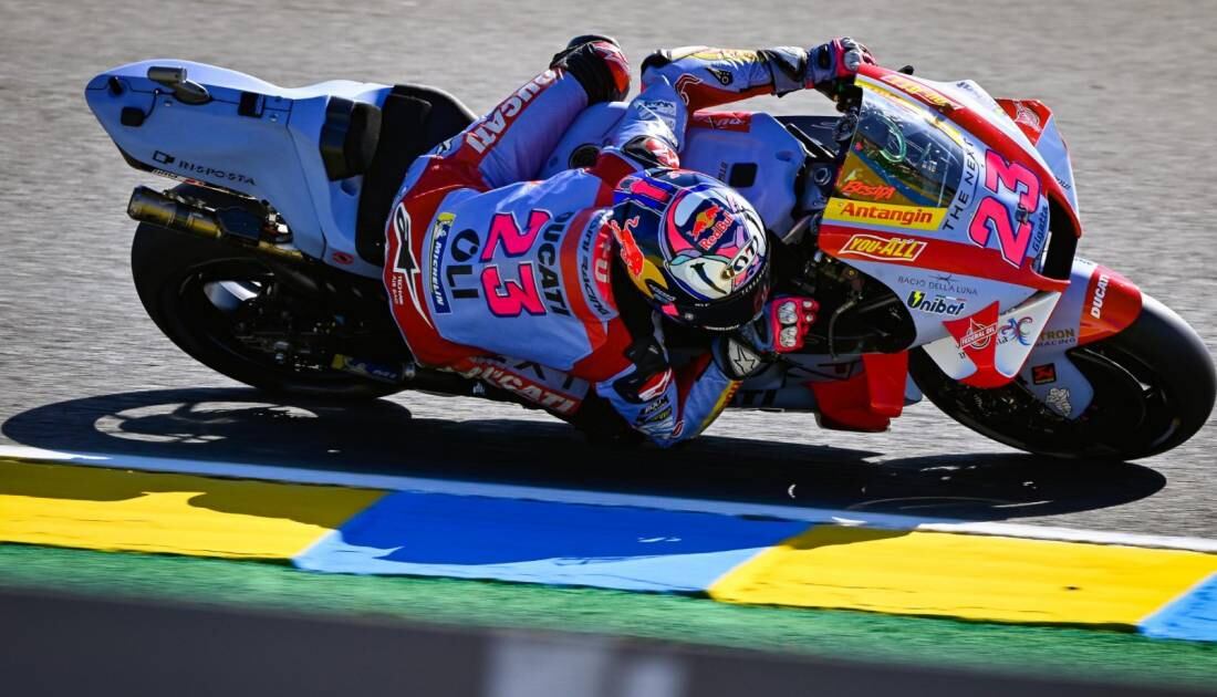 MotoGP: Bastianini lideró los ensayos  del viernes en Le Mans