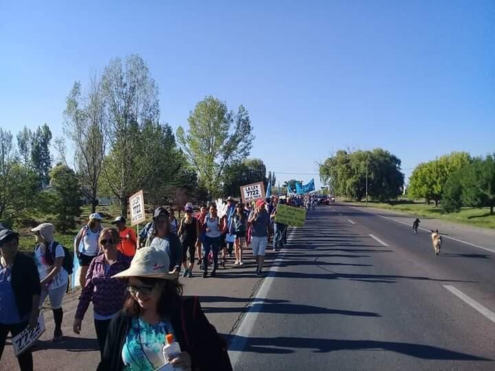 Marchan desde San Carlos al Gran Mendoza en contra de la 7722