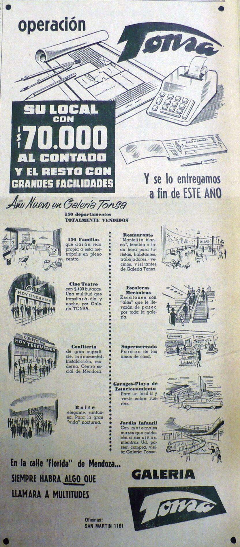 
    Antigua publicidad en diario Los Andes.
   