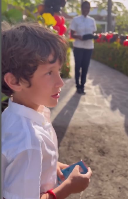 Benicio, el hijo de Pampita, cumplió 8 años.