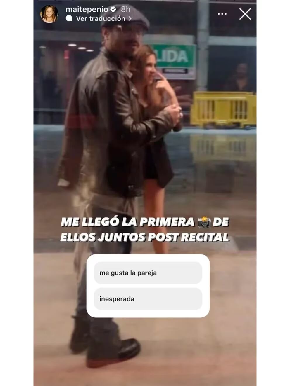 Daniel Osvaldo con Daniela Ballester