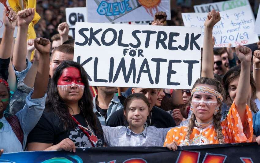 
En Montreal. Thunberg, en la protesta en Canadá. | AP
   