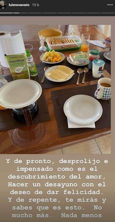 
Luis le preparó el desayuno a su novio | Instagram
   