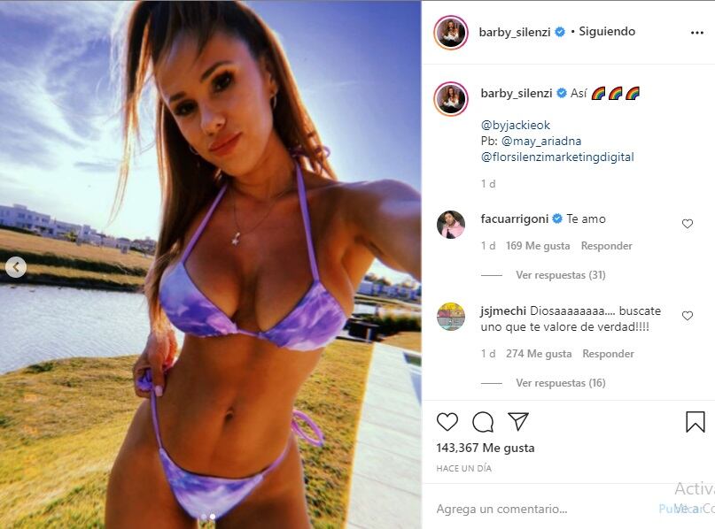 Barby Silenzi en redes