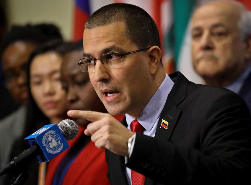 
En la ONU.  | El canciller de Venezuela, Jorge Arraza, sostuvo que su país “protegerá cada centímetro de su teritorio” ante lo que considera una intervención extranjera. - AP
   