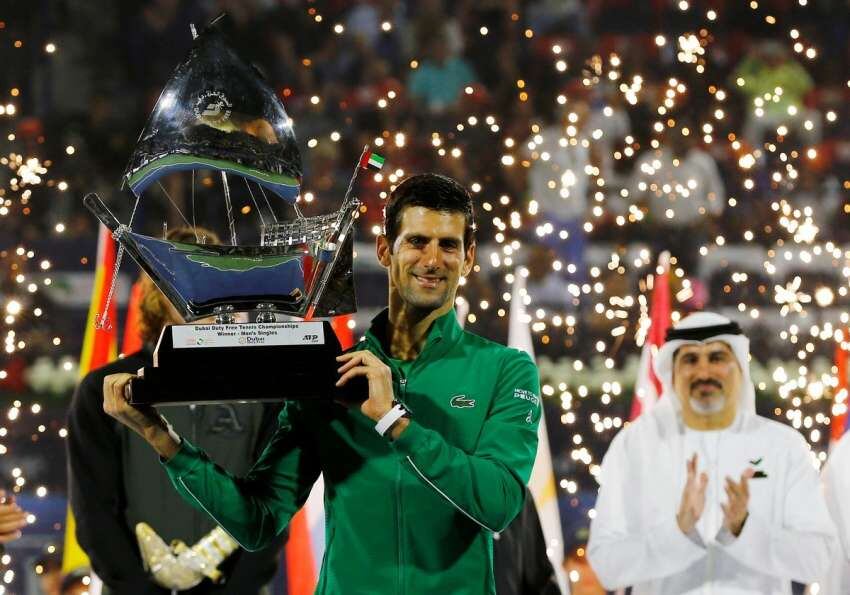 
    Novak Djokovic ganó el título ATP 500 de Dubai. / Gentileza.
   