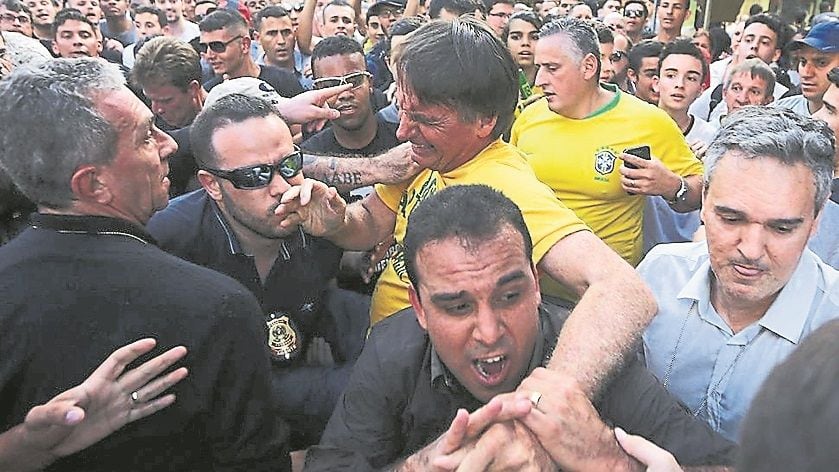 
Atentado. Bolsonaro sufrió un atentado el 6 de setiembre. | AP
   