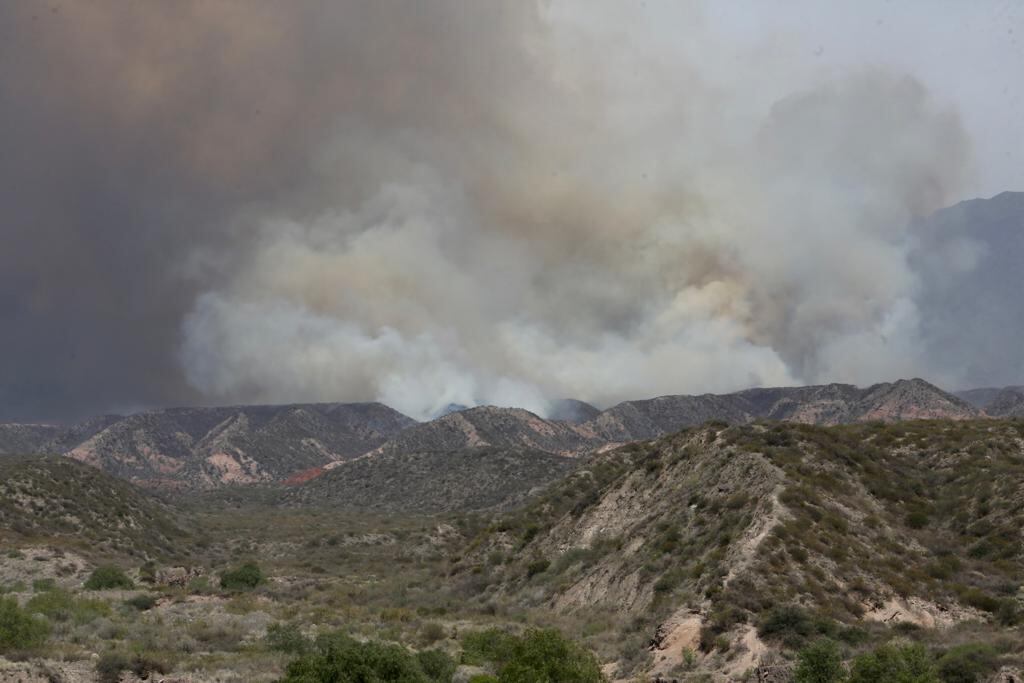 Incendio en piedemonte - Gentileza