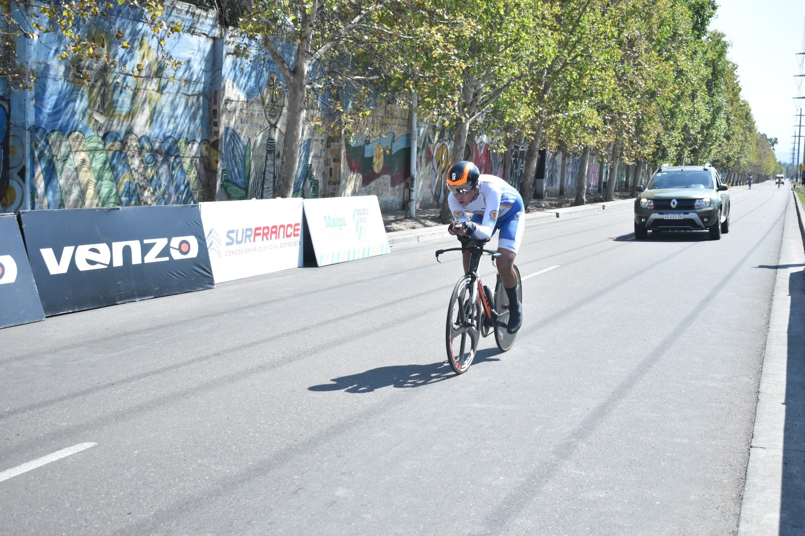 La primera jornada del Argentino de Ruta tuvo lugar en el Corredor del Oeste, con la Crono.