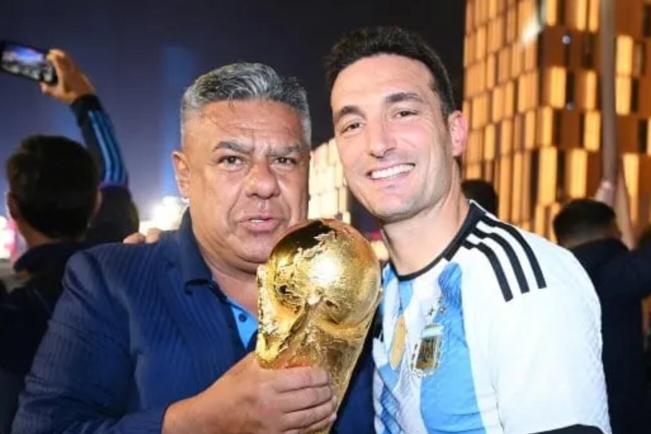 Lionel Scaloni y Chiqui Tapia