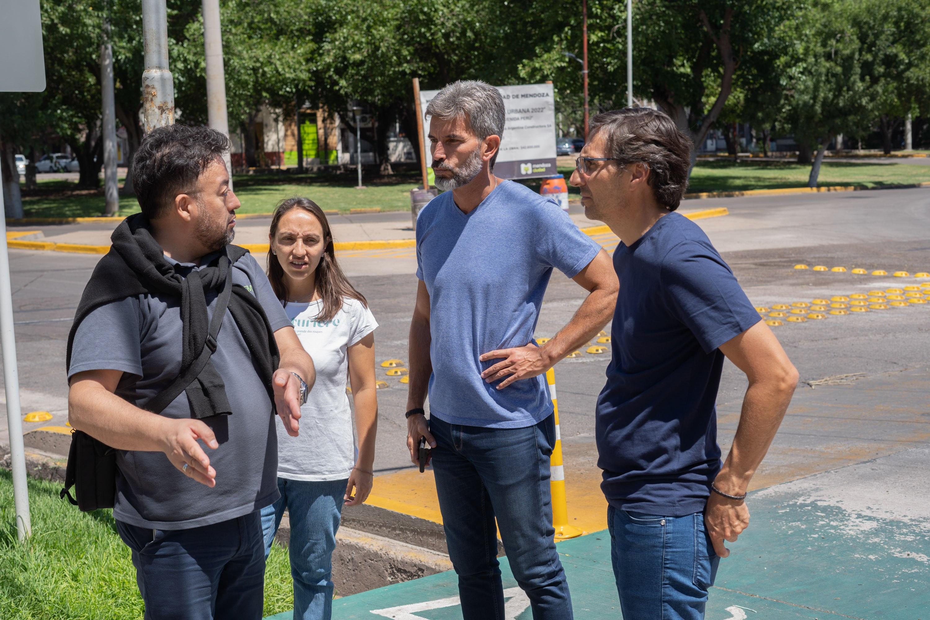 La Ciudad mejorará la transitabilidad ciudadana sobre calle Pellegrini. Foto: Prensa Ciudad de Mendoza