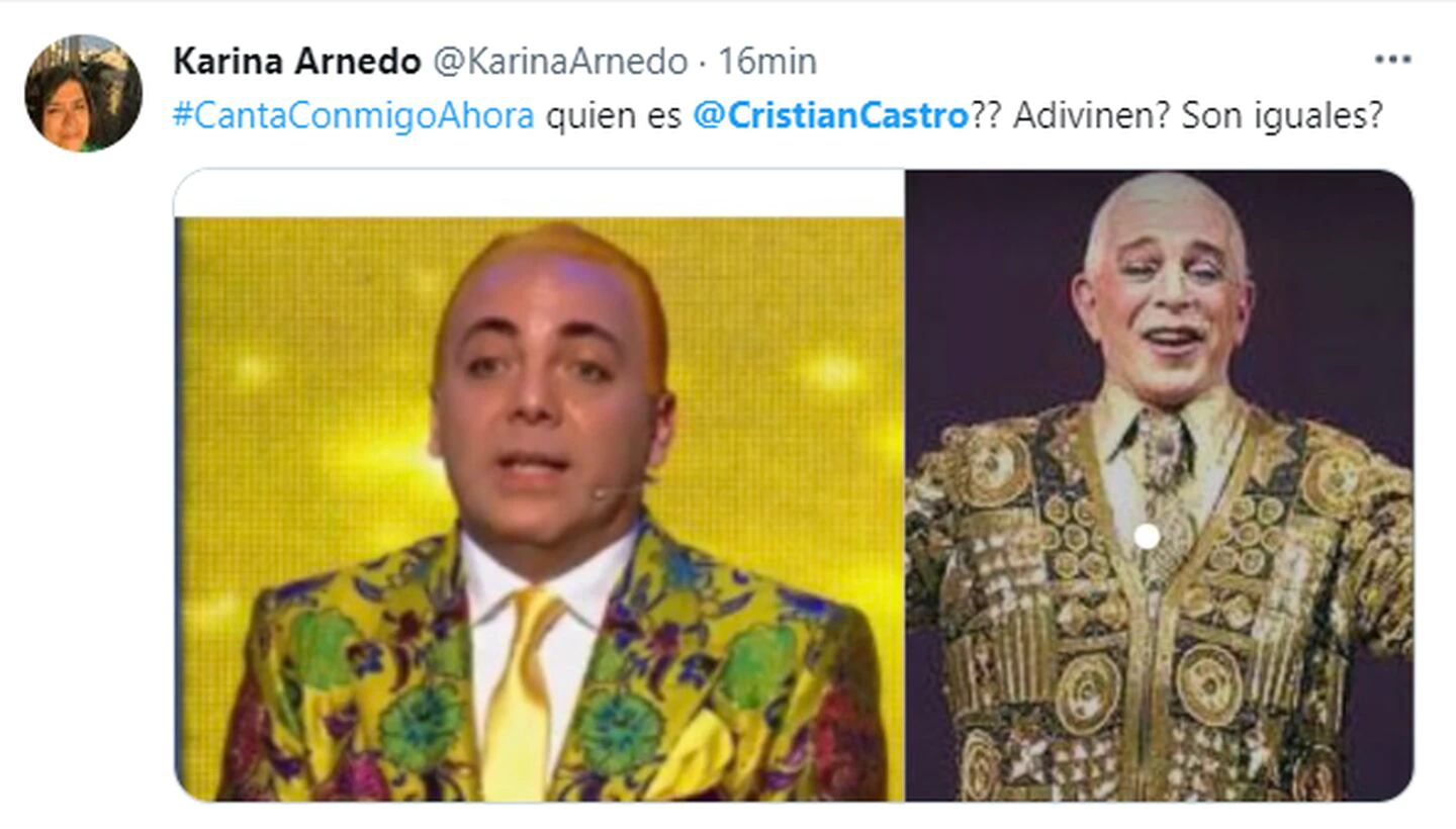 A Cristian Castro lo compararon con Carlos Perciavalle