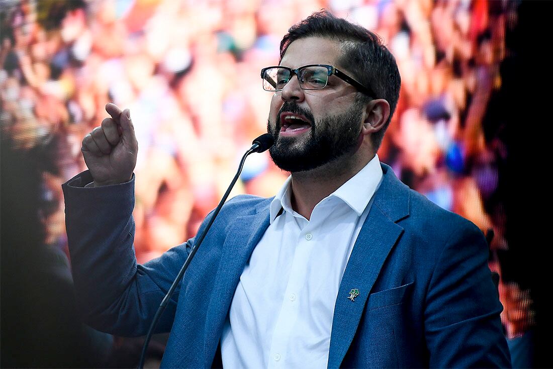 El presidente electo de Chile, Gabriel Boric. (AP Foto/Matias Delacroix)