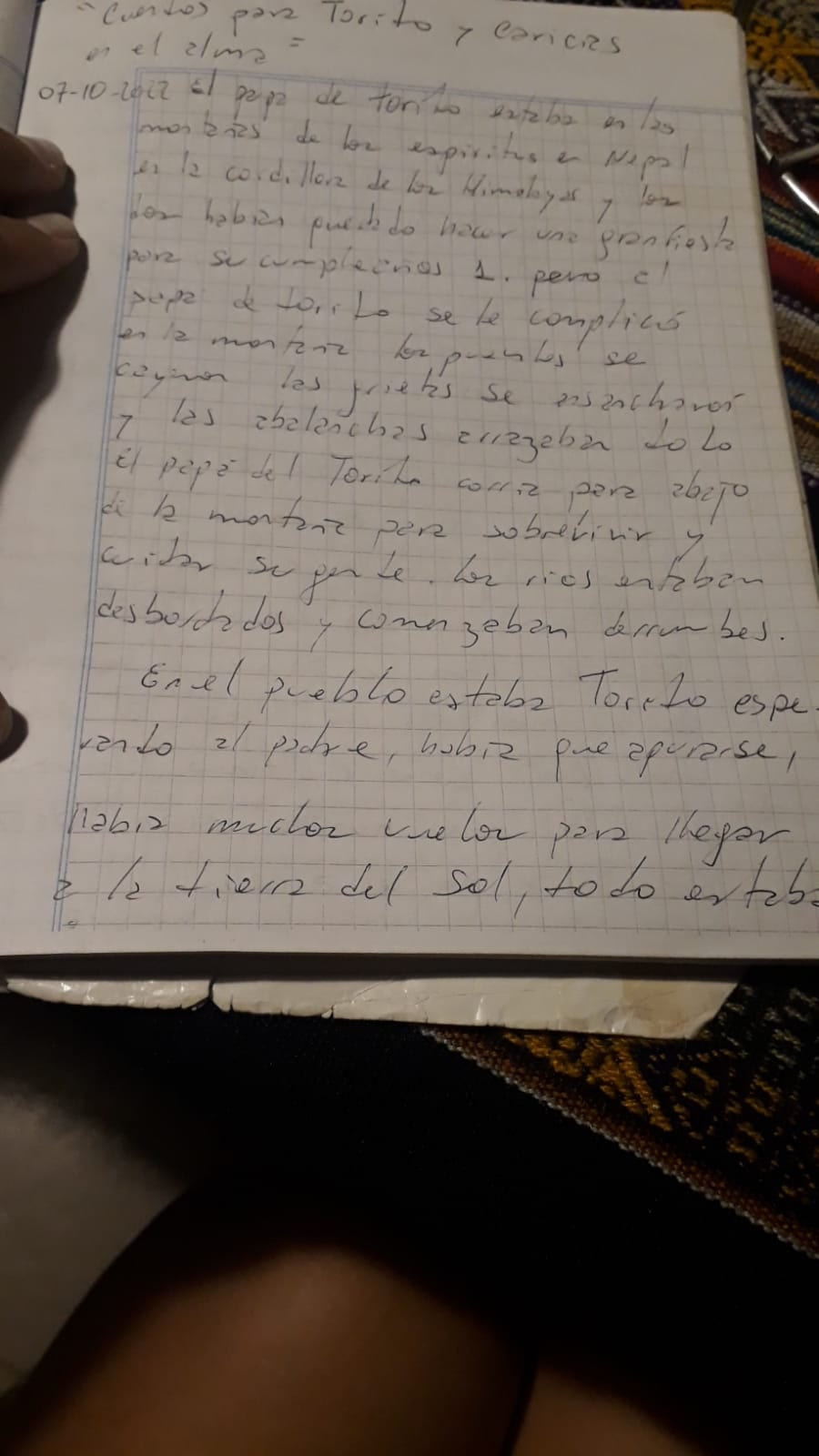 El emotivo cuento que el andinista Nacho Lucero le escribió a su hijo antes de fallcer en la Cordillera de los Andes. Foto: Gentileza María Fernanda Martínez Thierry