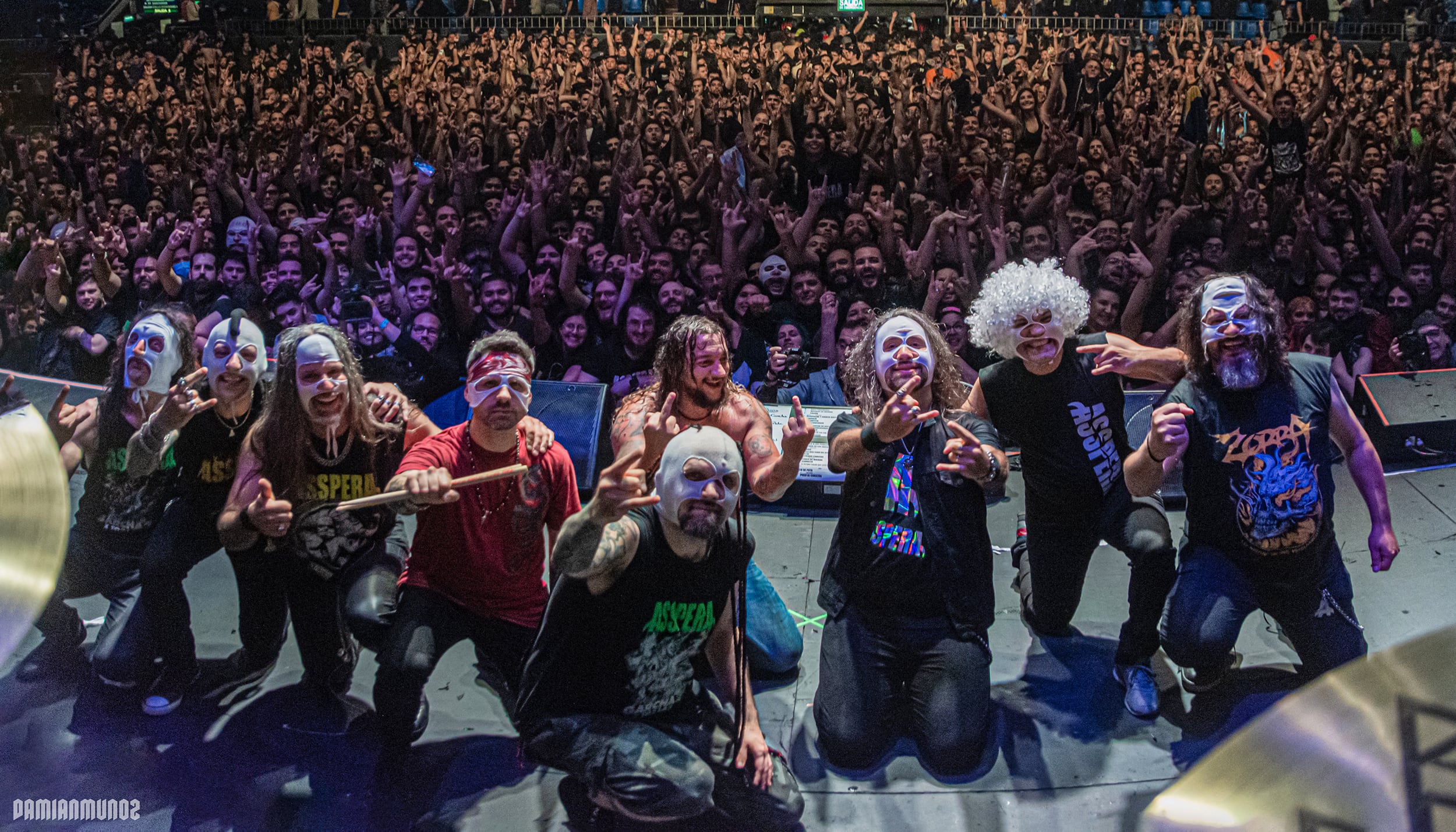 La banda de metal bizarro, Asspera, se presentó en Mendoza / Prensa Asspera.