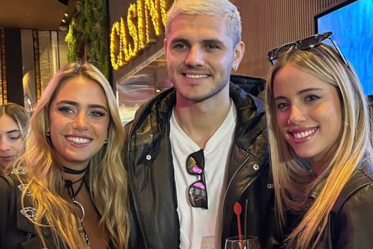 Mauro Icardi junto a Sabrina y Denisse de Gran Hermano