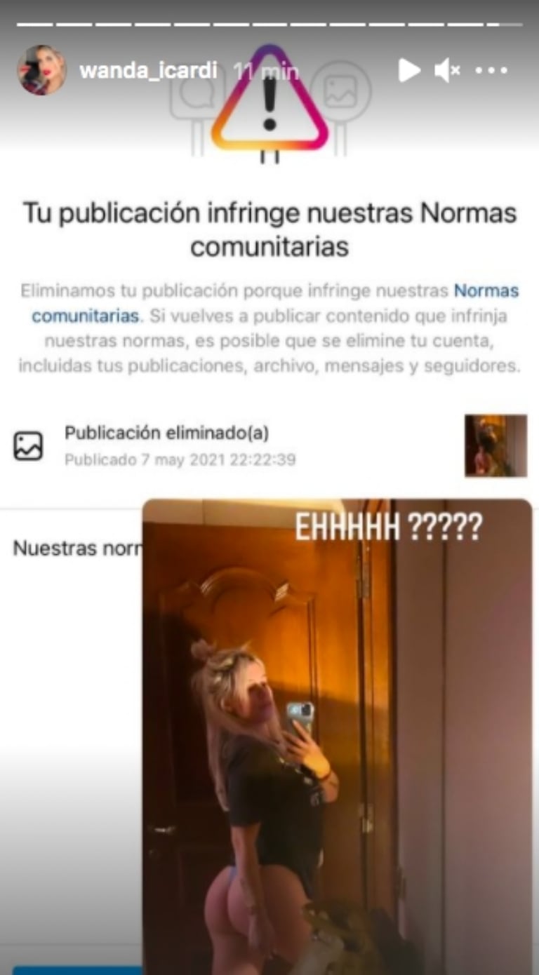 La censura de Instagram a Wanda