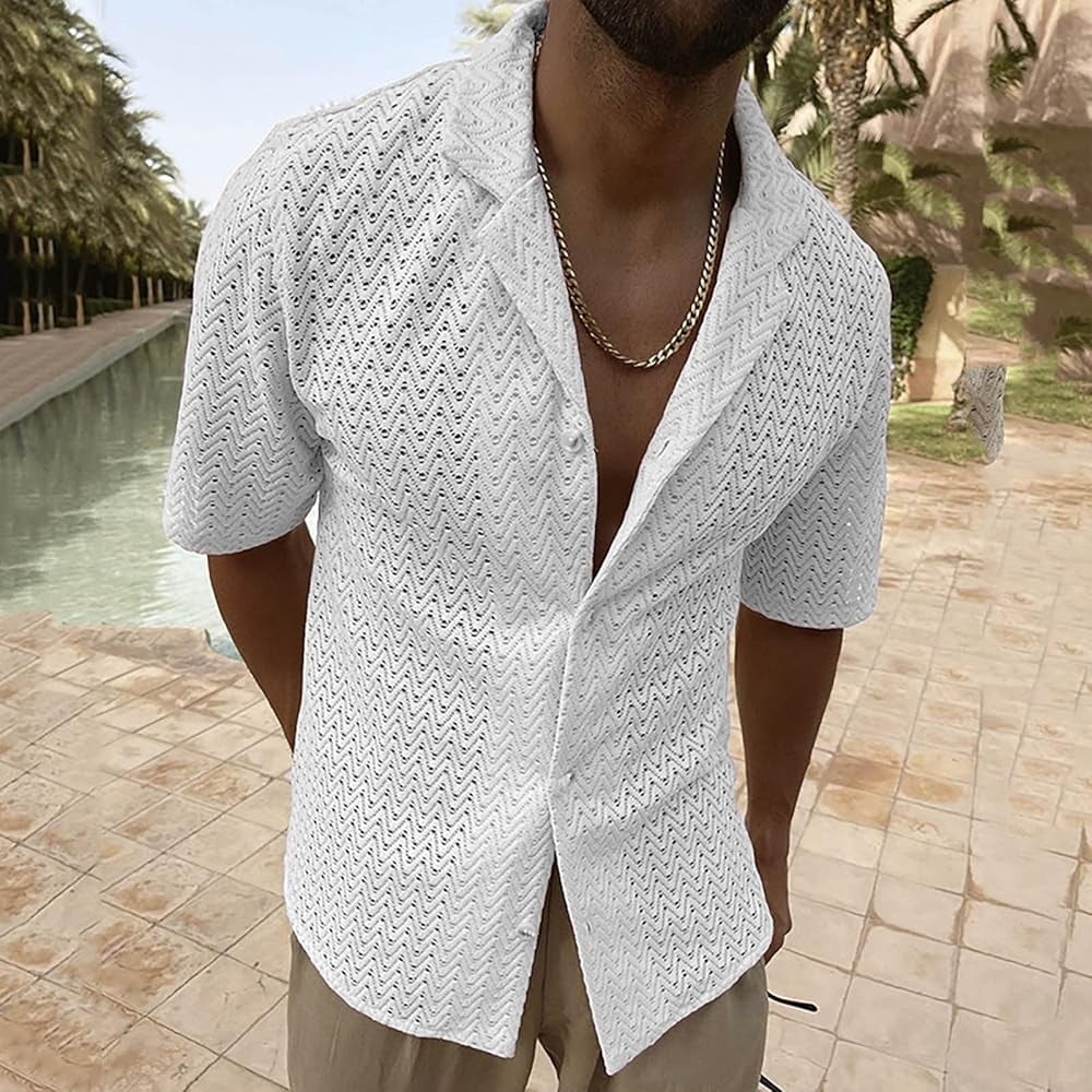 Camisa corta para hombre: las tendencias para el verano