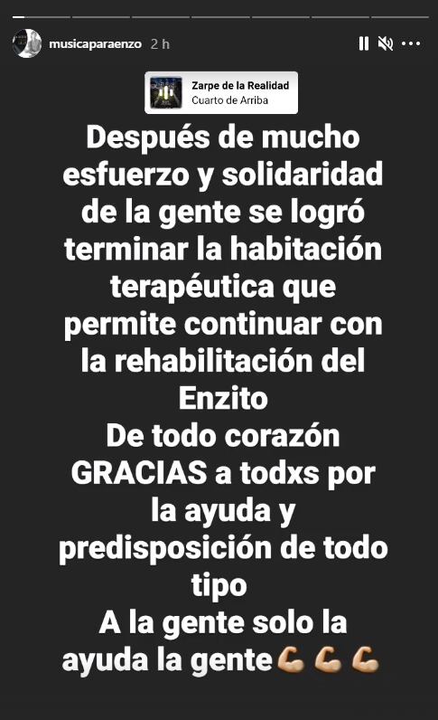 El agradecimiento de amigos y familiares por la ayuda recibida