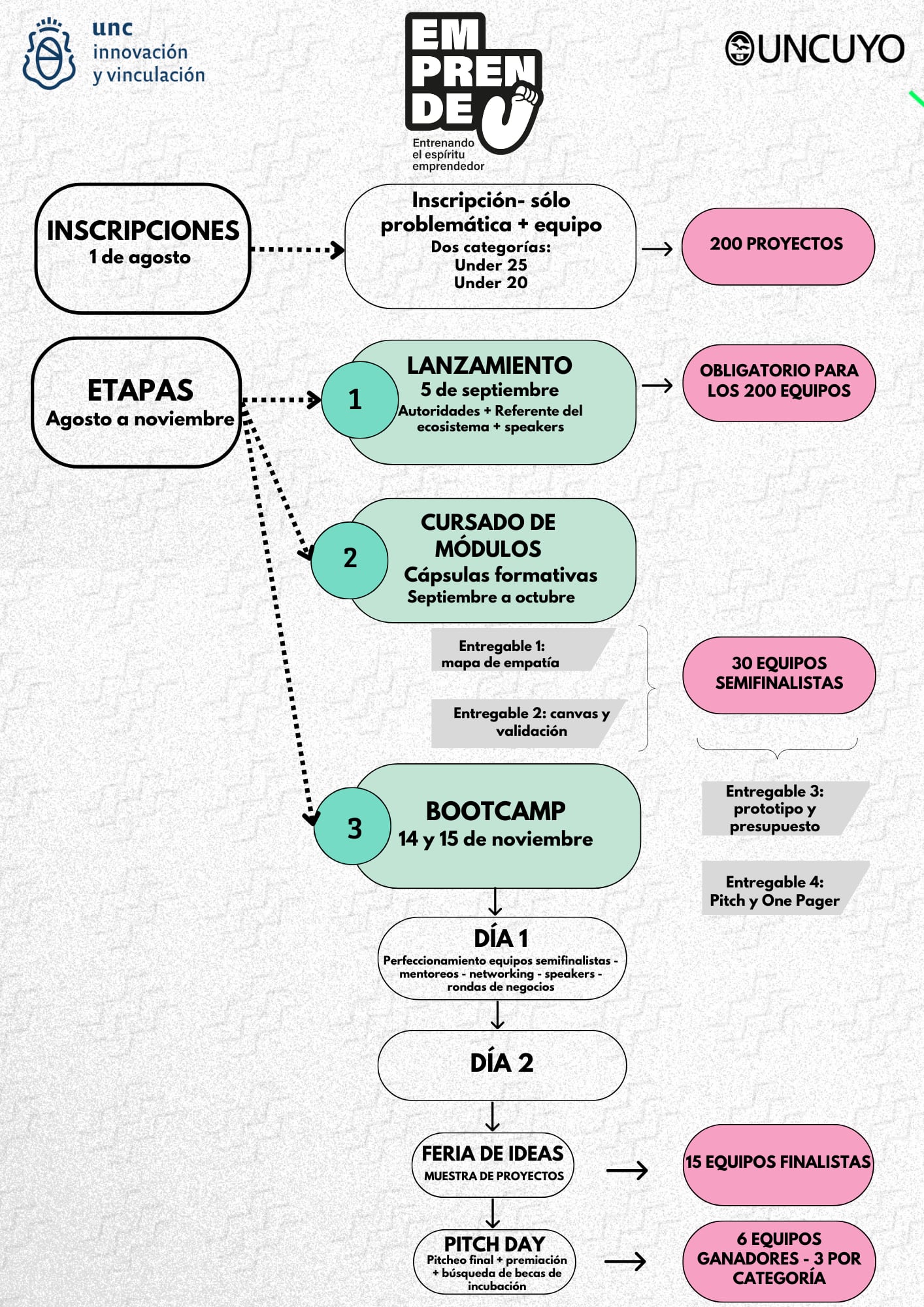 La UNCuyo y la UNC lanzaron un concurso para premiar el emprendedurismo de estudiantes de nivel medio y universitario. Imagen gentileza UNCuyo.