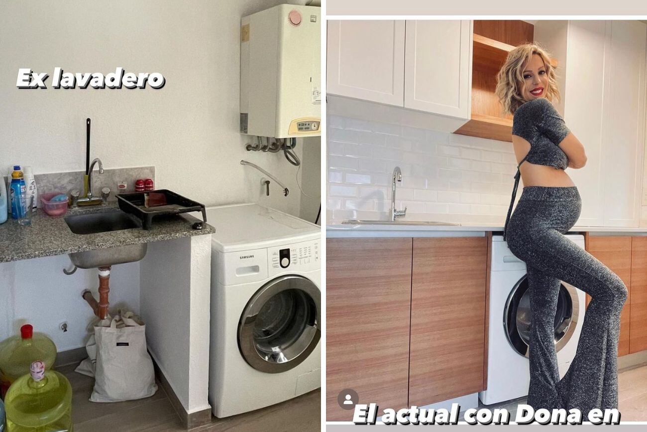 El antes y el después de la casa que Noelia Marzol compró y refaccionó por completo.