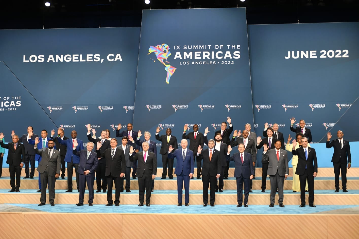 El presidente argentino Alberto Fernández en la IX Cumbre de las Américas realizada en Los Angeles, Estados Unidos.