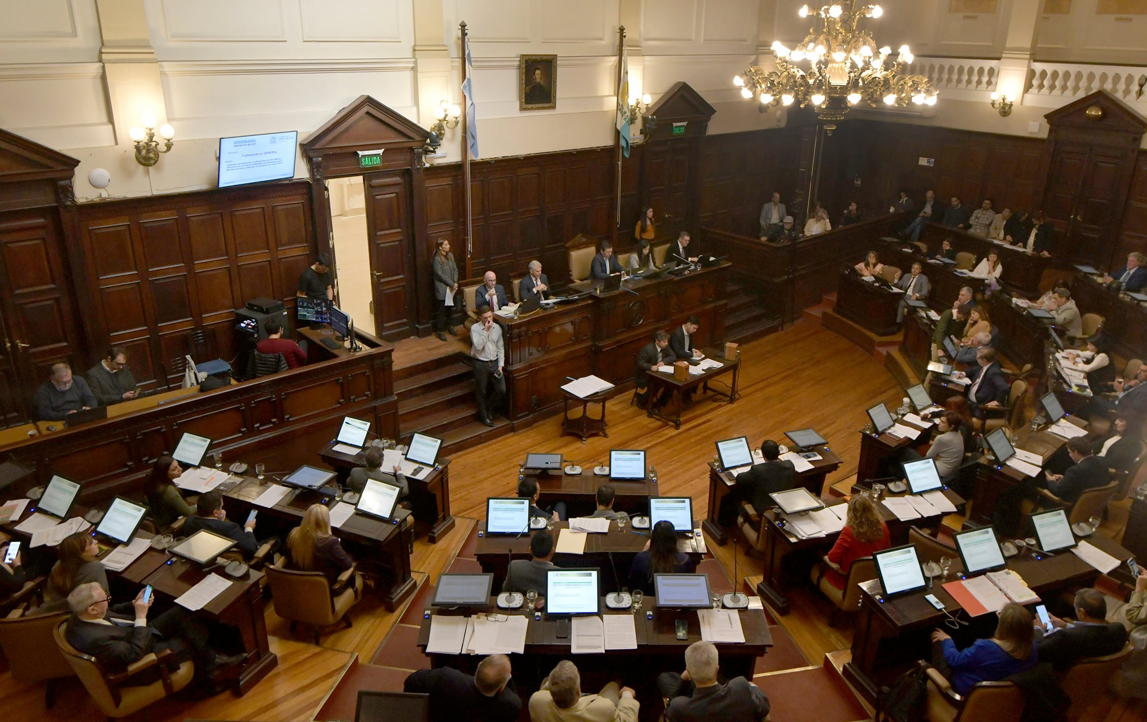 Sesión de la Honorable Cámara de Senadores de Mendoza, en la Legislatura Provincial 

Foto: Orlando Pelichotti