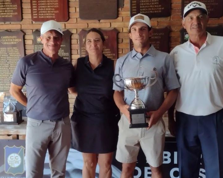 Emiliano Benenati, ganador amateur del Abierto del Oeste, en el Club de Campo Mendoza.