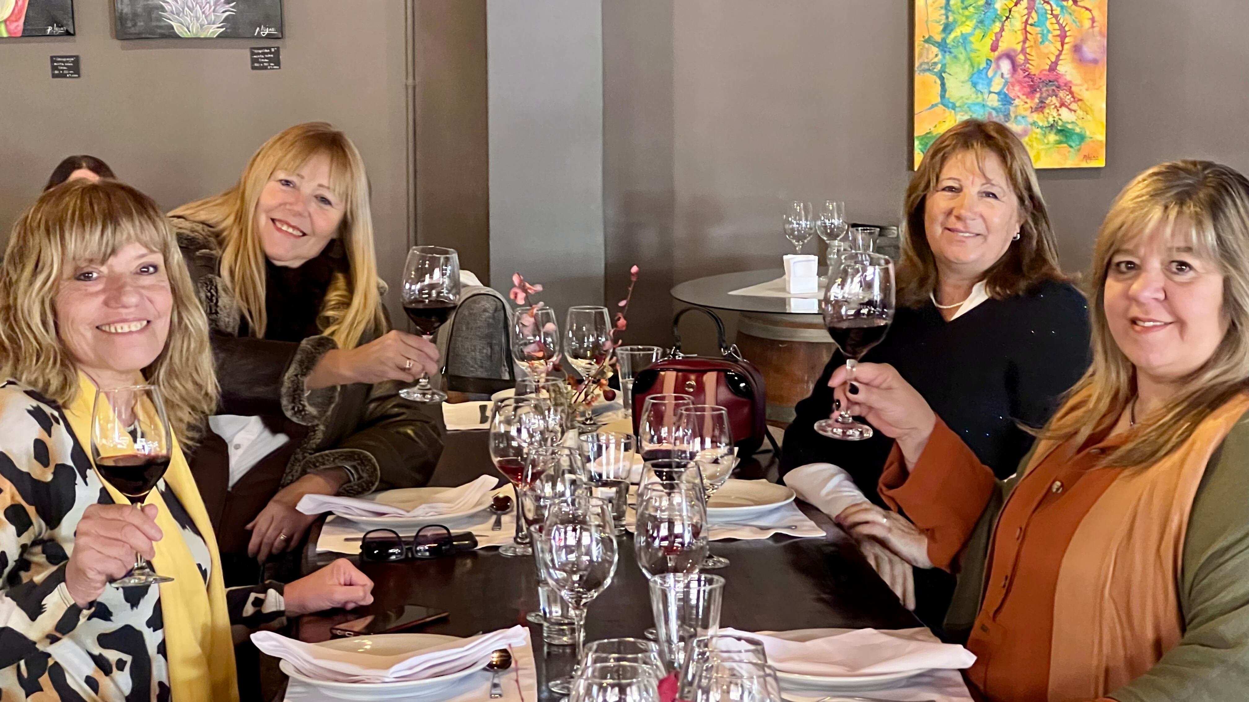 Margarita Viel, Liliana Seggiaro, Nancy López y Silvia Cervós.