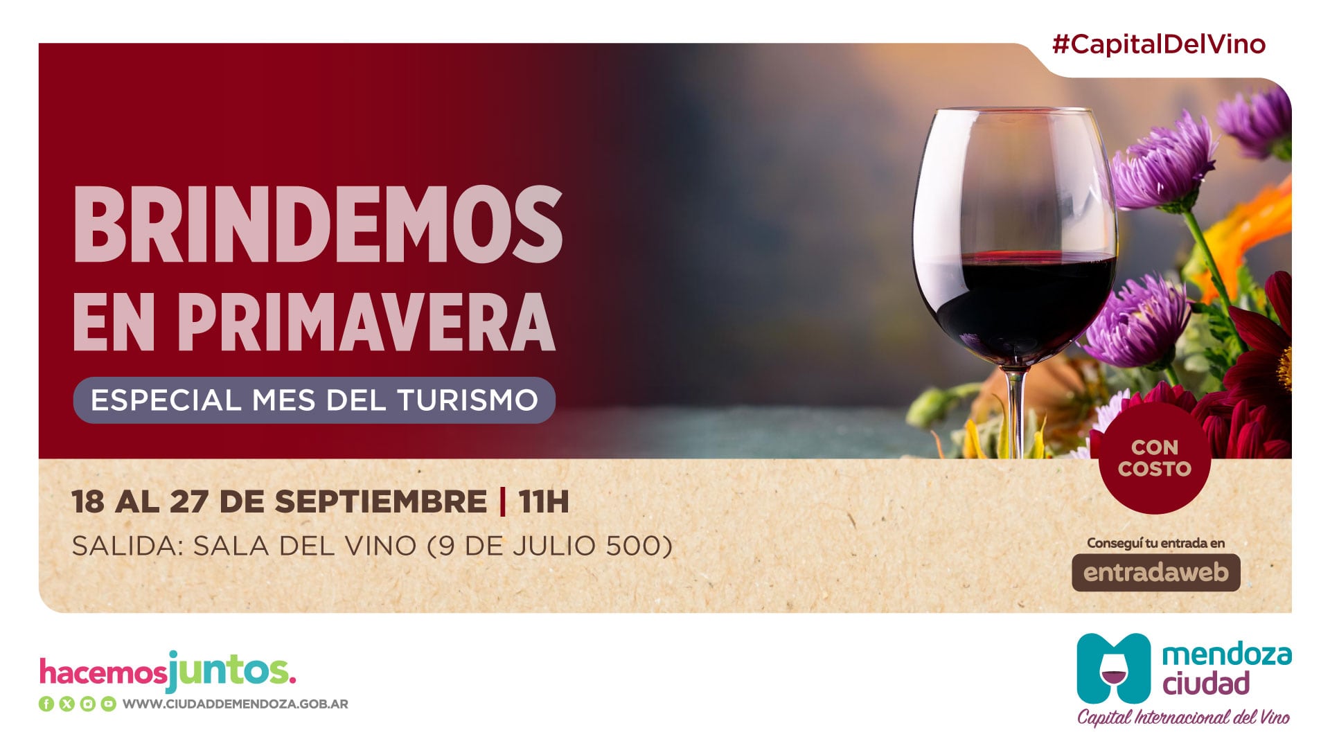 La Capital Internacional del Vino te invita a celebrar juntos el mes de la primavera y del turismo