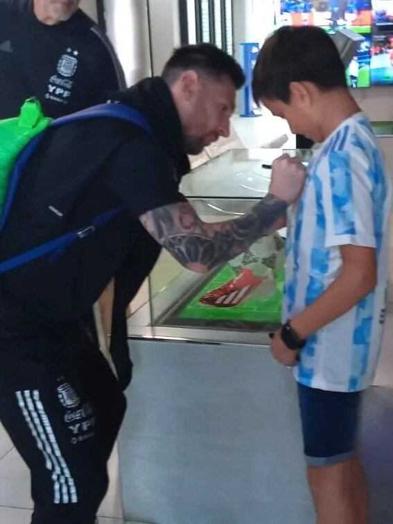 Juani y Messi